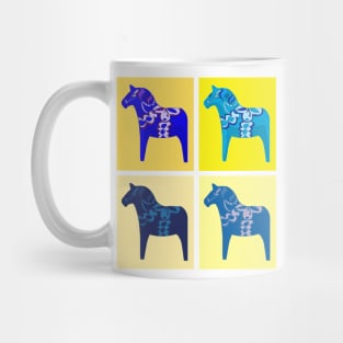 Sweden Swedish horse dala pop art style Mug